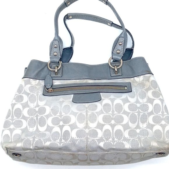 Coach Handbags - $5 START AUCTION LISTING! 4/8 @2p.m.PST. Coach Penelope Bag GUC Gray Silver
